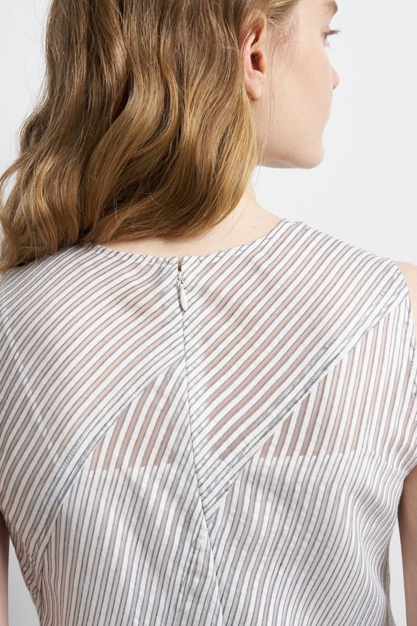 【ランバン オン ブルー/LANVIN en Bleu】のエスカルゴフレアワンピース 人気、トレンドファッション・服の通販 founy(ファニー) 　ファッション　Fashion　レディースファッション　Fashion for Women　ワンピース　Dresses　チュニック　Tunic Tops & Dresses　アンダー　Underwear Essentials　軽量　Lightweight, Ultra Light　サマー　Summer, Summer Style　シアー　Sheer, See-Through　シルク　Silk, 100% Silk　ストライプ　Stripe, Striped Pattern　タフタ　Taffeta, Structured Fabric　チュニック　Tunic, Long Top　ドレス　Dress, One-Piece　なめらか　Smooth, Silky Texture　パターン　Pattern, Design Print　ファブリック　Fabric, Textile　フレア　Flare, Flared　無地　Plain, Solid Color　リゾート　Resort, Vacation Style　リラックス　Relax, Relaxed Fit　ロング　Long, Long-Length　夏　Summer　旅行　Travel　エレガント 上品　Elegant　other-5|ID: prp329100004918803 ipo3291000000036896966