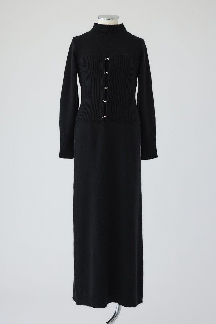 【リムアーク/RIM.ARK】のSetting knit dress/ニットドレス インテリア・キッズ・メンズ・レディースファッション・服の通販 founy(ファニー) https://founy.com/ ファッション Fashion レディースファッション Fashion for Women ワンピース Dresses フォーマル・パーティードレス・結婚式用ドレス Elegant & Casual Dresses チュニック Tunic Tops & Dresses ショート Short, Short Length シンプル Simple, Minimal チュニック Tunic, Long Top ドレス Dress, One-Piece ビスチェ Bustier, Corset Top フィット Fit, Slim Fit ロング Long, Long-Length 冬 Winter / This Winter |ID: prp329100004918808 ipo3291000000036897011