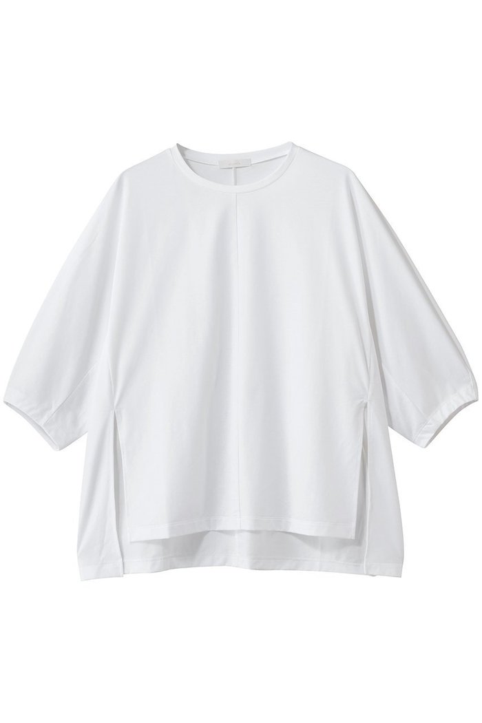 【アルアバイル/allureville】のクルーコクーンT-SHIRT インテリア・キッズ・メンズ・レディースファッション・服の通販 founy(ファニー) https://founy.com/ ファッション Fashion レディースファッション Fashion for Women トップス・カットソー Cut & Sew Tops シャツ・ブラウス・オフィスカジュアル Elegant Blouses & Button-Ups ロングTシャツ・Tシャツ Longline T-Shirts & Tees カットソー・ベーシックTシャツ Cut-and-Sewn Tops / Stretch Tees & Basics ショート Short, Short Length スリット Slit, Slit Detail スリーブ Sleeve, Long Sleeve / Short Sleeve エレガント 上品 Elegant |ID: prp329100004918815 ipo3291000000036897389