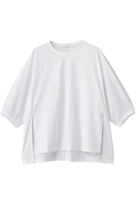 【アルアバイル/allureville】のクルーコクーンT-SHIRT 人気、トレンドファッション・服の通販 founy(ファニー) ファッション Fashion レディースファッション Fashion for Women トップス・カットソー Cut & Sew Tops シャツ・ブラウス・オフィスカジュアル Elegant Blouses & Button-Ups ロングTシャツ・Tシャツ Longline T-Shirts & Tees カットソー・ベーシックTシャツ Cut-and-Sewn Tops / Stretch Tees & Basics ショート Short, Short Length スリット Slit, Slit Detail スリーブ Sleeve, Long Sleeve / Short Sleeve エレガント 上品 Elegant |ID:prp329100004918815