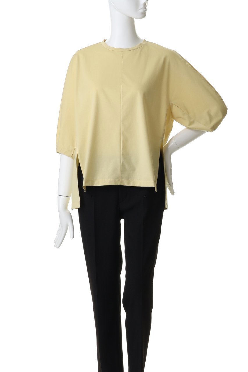 【アルアバイル/allureville】のクルーコクーンT-SHIRT 人気、トレンドファッション・服の通販 founy(ファニー) 　ファッション　Fashion　レディースファッション　Fashion for Women　トップス・カットソー　Cut & Sew Tops　シャツ・ブラウス・オフィスカジュアル　Elegant Blouses & Button-Ups　ロングTシャツ・Tシャツ　Longline T-Shirts & Tees　カットソー・ベーシックTシャツ　Cut-and-Sewn Tops / Stretch Tees & Basics　ショート　Short, Short Length　スリット　Slit, Slit Detail　スリーブ　Sleeve, Long Sleeve / Short Sleeve　エレガント 上品　Elegant　other-2|ID: prp329100004918815 ipo3291000000036897393