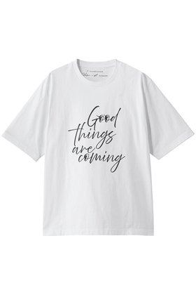 【プルミエ アロンディスモン/1er Arrondissement】 USコットンロゴプリントTシャツ人気、トレンドファッション・服の通販 founy(ファニー) ファッション Fashion レディースファッション Fashion for Women トップス・カットソー Cut & Sew Tops シャツ・ブラウス・オフィスカジュアル Elegant Blouses & Button-Ups ロングTシャツ・Tシャツ Longline T-Shirts & Tees カットソー・ベーシックTシャツ Cut-and-Sewn Tops / Stretch Tees & Basics ショート Short, Short Length スリーブ Sleeve, Long Sleeve / Short Sleeve プリント Print, Printed Pattern ベーシック Basic, Essential エレガント 上品 Elegant |ID:prp329100004918817