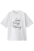 【プルミエ アロンディスモン/1er Arrondissement】のUSコットンロゴプリントTシャツ ホワイト|ID: prp329100004918817 ipo3291000000036897440