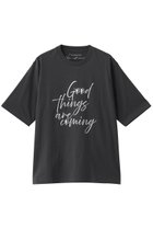 【プルミエ アロンディスモン/1er Arrondissement】のUSコットンロゴプリントTシャツ ブラック|ID: prp329100004918817 ipo3291000000036897441