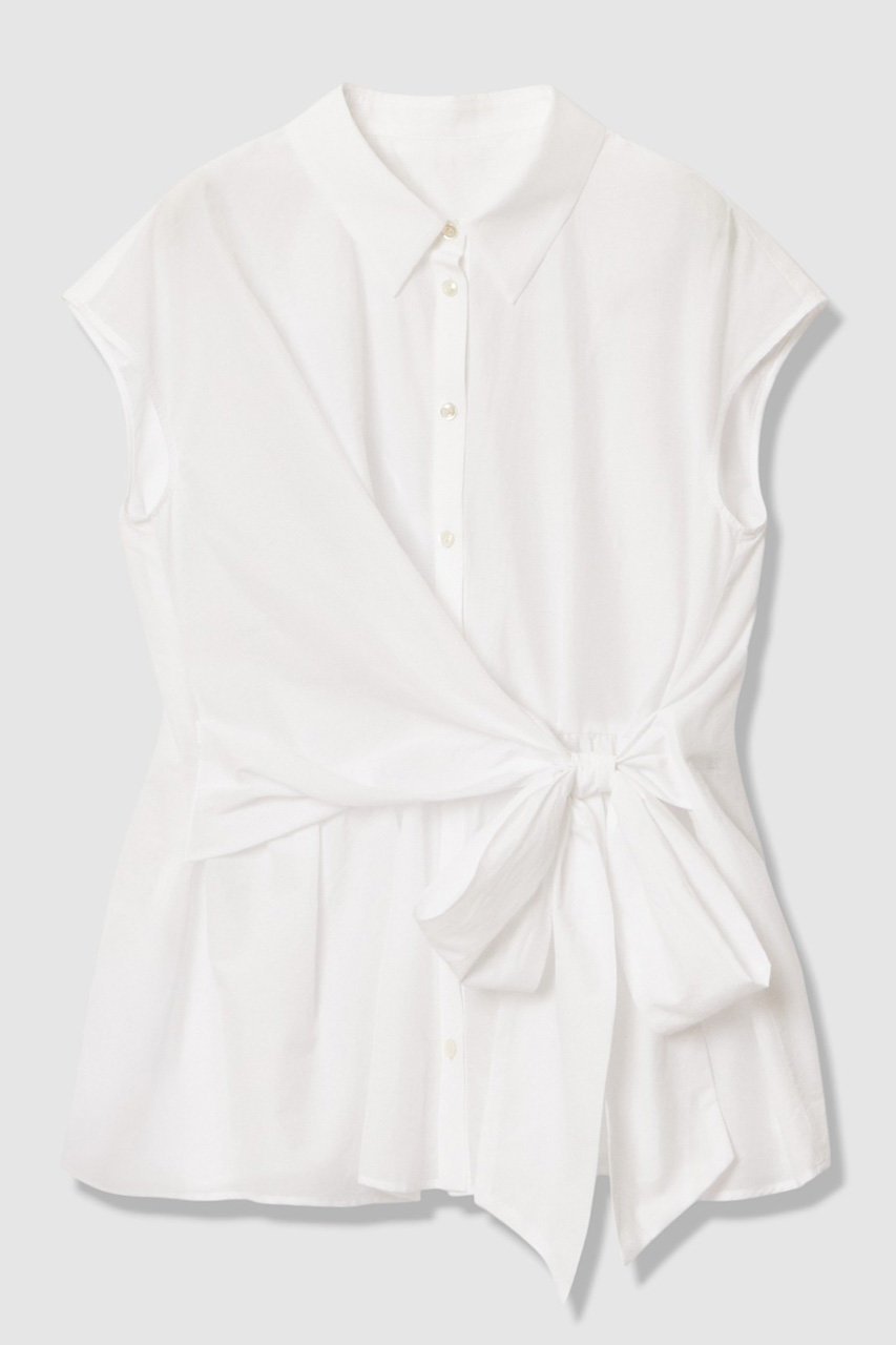 【アナイ/ANAYI】の【セットアップ対応商品】ナイロンコットンタフタカシュクールシャツ 人気、トレンドファッション・服の通販 founy(ファニー) 　ファッション　Fashion　レディースファッション　Fashion for Women　トップス・カットソー　Cut & Sew Tops　シャツ・ブラウス・オフィスカジュアル　Elegant Blouses & Button-Ups　おすすめ　Recommended / Our Picks　カシュクール　Wrap Design　シェイプ　Shape, Slim Fit　ショート　Short, Short Length　スリーブ　Sleeve, Long Sleeve / Short Sleeve　セットアップ　Set-Up, Coordinated Outfit　タフタ　Taffeta, Structured Fabric　チュニック　Tunic, Long Top　ノースリーブ　Sleeveless, No-Sleeve　フロント　Front, Front Design　ペプラム　Peplum, Flared Hem　再入荷　Restock / Back in Stock　夏　Summer　 other-1|ID: prp329100004918819 ipo3291000000036897495