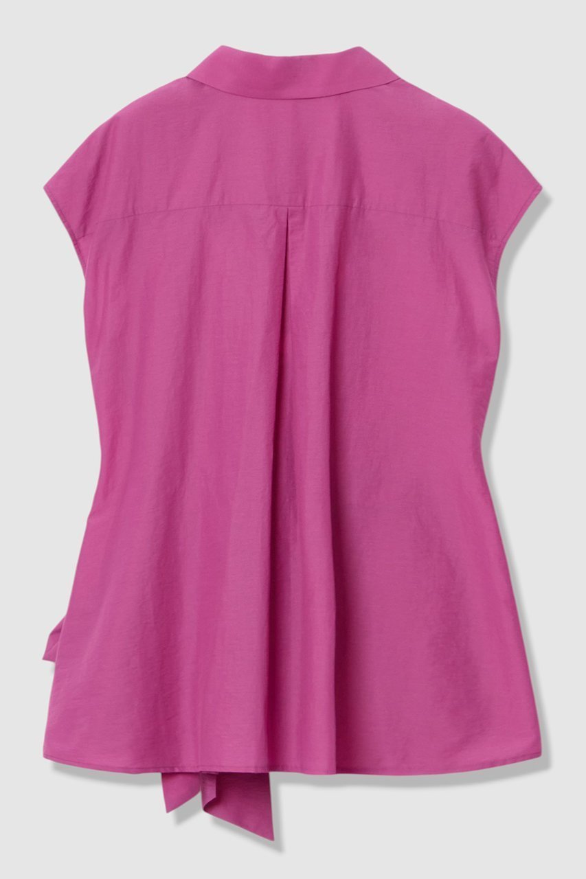 【アナイ/ANAYI】の【セットアップ対応商品】ナイロンコットンタフタカシュクールシャツ 人気、トレンドファッション・服の通販 founy(ファニー) 　ファッション　Fashion　レディースファッション　Fashion for Women　トップス・カットソー　Cut & Sew Tops　シャツ・ブラウス・オフィスカジュアル　Elegant Blouses & Button-Ups　おすすめ　Recommended / Our Picks　カシュクール　Wrap Design　シェイプ　Shape, Slim Fit　ショート　Short, Short Length　スリーブ　Sleeve, Long Sleeve / Short Sleeve　セットアップ　Set-Up, Coordinated Outfit　タフタ　Taffeta, Structured Fabric　チュニック　Tunic, Long Top　ノースリーブ　Sleeveless, No-Sleeve　フロント　Front, Front Design　ペプラム　Peplum, Flared Hem　再入荷　Restock / Back in Stock　夏　Summer　other-2|ID: prp329100004918819 ipo3291000000036897498