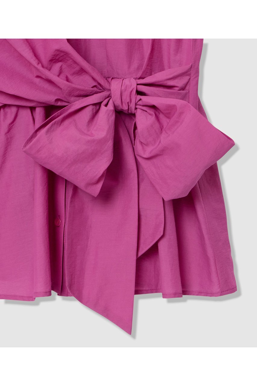 【アナイ/ANAYI】の【セットアップ対応商品】ナイロンコットンタフタカシュクールシャツ 人気、トレンドファッション・服の通販 founy(ファニー) 　ファッション　Fashion　レディースファッション　Fashion for Women　トップス・カットソー　Cut & Sew Tops　シャツ・ブラウス・オフィスカジュアル　Elegant Blouses & Button-Ups　おすすめ　Recommended / Our Picks　カシュクール　Wrap Design　シェイプ　Shape, Slim Fit　ショート　Short, Short Length　スリーブ　Sleeve, Long Sleeve / Short Sleeve　セットアップ　Set-Up, Coordinated Outfit　タフタ　Taffeta, Structured Fabric　チュニック　Tunic, Long Top　ノースリーブ　Sleeveless, No-Sleeve　フロント　Front, Front Design　ペプラム　Peplum, Flared Hem　再入荷　Restock / Back in Stock　夏　Summer　other-4|ID: prp329100004918819 ipo3291000000036897500