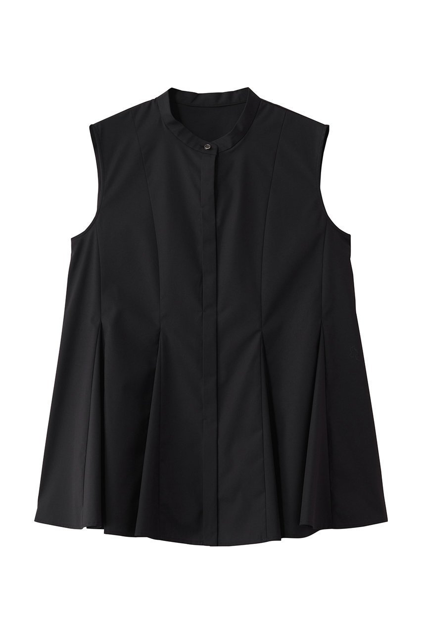 【アナイ/ANAYI】のコットンポリブロードマチフレアブラウス インテリア・キッズ・メンズ・レディースファッション・服の通販 founy(ファニー) 　ファッション　Fashion　レディースファッション　Fashion for Women　トップス・カットソー　Cut & Sew Tops　シャツ・ブラウス・オフィスカジュアル　Elegant Blouses & Button-Ups　エレガント 上品　Elegant　スリーブ　Sleeve, Long Sleeve / Short Sleeve　フレア　Flare, Flared　ブロード　Broadcloth, Fine Cotton　ペプラム　Peplum, Flared Hem　ロング　Long, Long-Length　ブラック|ID: prp329100004918820 ipo3291000000036897514