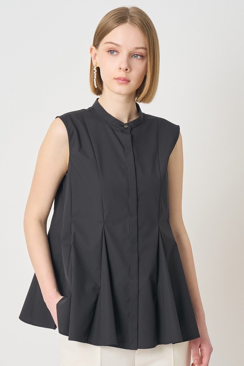 【アナイ/ANAYI】のコットンポリブロードマチフレアブラウス 人気、トレンドファッション・服の通販 founy(ファニー) 　ファッション　Fashion　レディースファッション　Fashion for Women　トップス・カットソー　Cut & Sew Tops　シャツ・ブラウス・オフィスカジュアル　Elegant Blouses & Button-Ups　エレガント 上品　Elegant　スリーブ　Sleeve, Long Sleeve / Short Sleeve　フレア　Flare, Flared　ブロード　Broadcloth, Fine Cotton　ペプラム　Peplum, Flared Hem　ロング　Long, Long-Length　other-6|ID: prp329100004918820 ipo3291000000036897519