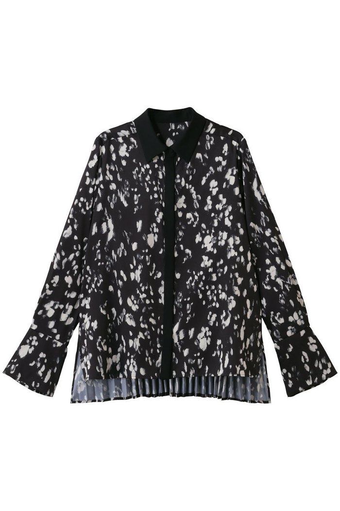 【アルアバイル/allureville】のOFFICINAバックプリーツブラウス インテリア・キッズ・メンズ・レディースファッション・服の通販 founy(ファウニー) https://founy.com/ ファッション Fashion レディースファッション Fashion for Women トップス・カットソー Cut & Sew Tops シャツ・ブラウス・オフィスカジュアル Elegant Blouses & Button-Ups バッグ Bags おすすめ Recommended / Our Picks クラシカル Classical, Vintage-Inspired スタイリッシュ Stylish, Fashionable スリーブ Sleeve, Long Sleeve / Short Sleeve フロント Front, Front Design プリント Print, Printed Pattern プリーツ Pleats, Pleated ボトム Bottoms, Lower Wear モノトーン Monotone, Black and White ロング Long, Long-Length エレガント 上品 Elegant |ID: prp329100004918822 ipo3291000000037322434