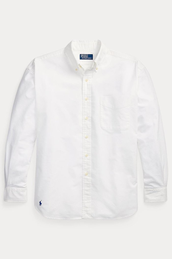 【ラルフローレン/RALPH LAUREN / MEN】の【MEN】【POLO RALPH LAUREN】オーガニック コットン ビッグ シャツ インテリア・キッズ・メンズ・レディースファッション・服の通販 founy(ファウニー) https://founy.com/ ファッション Fashion メンズファッション Fashion for Men ウォッシュ Washed Finish オーガニック Organic Cotton カフス Cuff Design スリーブ Sleeve, Long Sleeve / Short Sleeve 長袖 Long Sleeve, Full Sleeve パッチ Patch, Appliqué ビッグ Big, Oversized フィット Fit, Slim Fit プリーツ Pleats, Pleated ボックス Boxy, Box Shape ポケット Pocket, Pocket Detail リラックス Relax, Relaxed Fit ロング Long, Long-Length |ID: prp329100004918827 ipo3291000000037240599