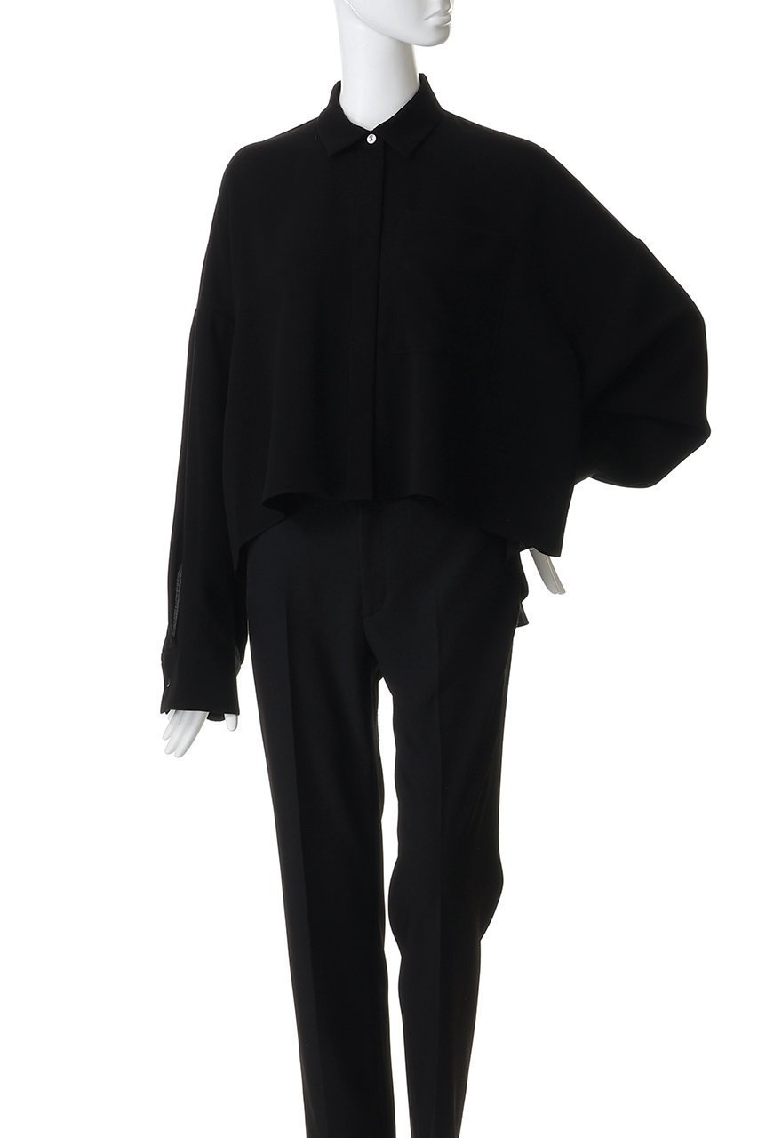 【エンフォルド/ENFOLD】のJUST-LENGTH SHIRT 人気、トレンドファッション・服の通販 founy(ファニー) 　ファッション　Fashion　レディースファッション　Fashion for Women　トップス・カットソー　Cut & Sew Tops　シャツ・ブラウス・オフィスカジュアル　Elegant Blouses & Button-Ups　ストレッチ　Stretch, Stretchy Fabric　スリーブ　Sleeve, Long Sleeve / Short Sleeve　セットアップ　Set-Up, Coordinated Outfit　バランス　Balance, Style Balance　フォルム　Silhouette, Form　ロング　Long, Long-Length　ワイド　Wide, Wide Fit　エレガント 上品　Elegant　羽織　Haori, Light Jacket　other-2|ID: prp329100004918829 ipo3291000000036897750