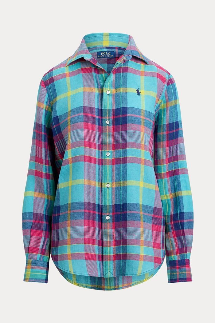 【ラルフローレン/RALPH LAUREN】の【POLO RALPH LAUREN】クラシック フィット チェック リネン シャツ インテリア・キッズ・メンズ・レディースファッション・服の通販 founy(ファニー) https://founy.com/ ファッション Fashion レディースファッション Fashion for Women トップス・カットソー Cut & Sew Tops シャツ・ブラウス・オフィスカジュアル Elegant Blouses & Button-Ups クラシカル Classical, Vintage-Inspired クラシック Classic, Timeless Style ストレート Straight, Straight Cut スリーブ Sleeve, Long Sleeve / Short Sleeve チェック Check, Plaid, Tartan バランス Balance, Style Balance フィット Fit, Slim Fit ラウンド Round, Round Neck リネン Linen, Linen Fabric ロング Long, Long-Length 夏 Summer 定番 Standard, Basic Item |ID: prp329100004918830 ipo3291000000036897771