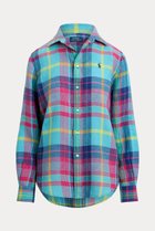 【ラルフローレン/RALPH LAUREN】の【POLO RALPH LAUREN】クラシック フィット チェック リネン シャツ 人気、トレンドファッション・服の通販 founy(ファニー) ファッション Fashion レディースファッション Fashion for Women トップス・カットソー Cut & Sew Tops シャツ・ブラウス・オフィスカジュアル Elegant Blouses & Button-Ups クラシカル Classical, Vintage-Inspired クラシック Classic, Timeless Style ストレート Straight, Straight Cut スリーブ Sleeve, Long Sleeve / Short Sleeve チェック Check, Plaid, Tartan バランス Balance, Style Balance フィット Fit, Slim Fit ラウンド Round, Round Neck リネン Linen, Linen Fabric ロング Long, Long-Length 夏 Summer 定番 Standard, Basic Item thumbnail ブルー|ID: prp329100004918830 ipo3291000000036897772