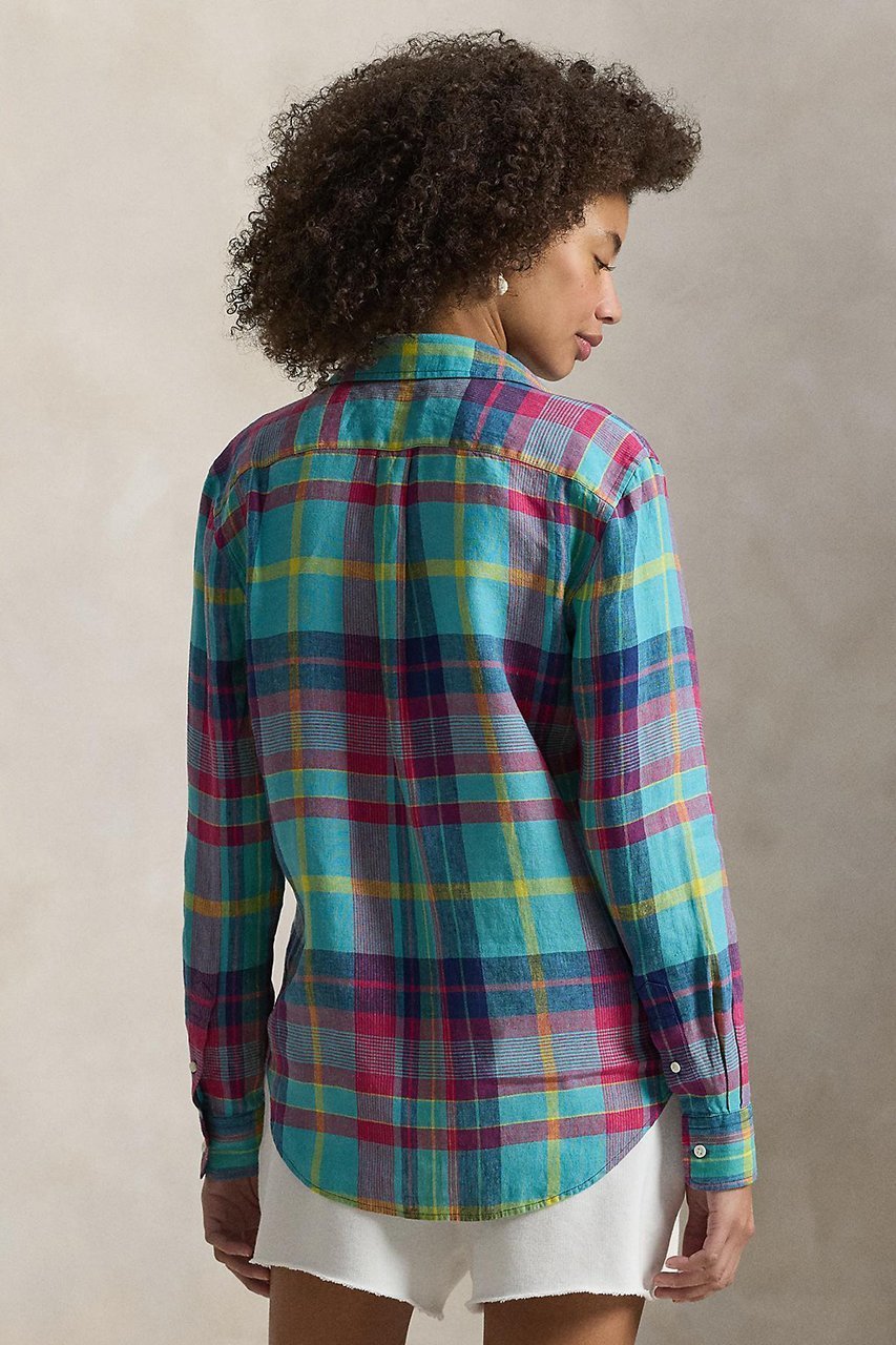 【ラルフローレン/RALPH LAUREN】の【POLO RALPH LAUREN】クラシック フィット チェック リネン シャツ 人気、トレンドファッション・服の通販 founy(ファニー) 　ファッション　Fashion　レディースファッション　Fashion for Women　トップス・カットソー　Cut & Sew Tops　シャツ・ブラウス・オフィスカジュアル　Elegant Blouses & Button-Ups　クラシカル　Classical, Vintage-Inspired　クラシック　Classic, Timeless Style　ストレート　Straight, Straight Cut　スリーブ　Sleeve, Long Sleeve / Short Sleeve　チェック　Check, Plaid, Tartan　バランス　Balance, Style Balance　フィット　Fit, Slim Fit　ラウンド　Round, Round Neck　リネン　Linen, Linen Fabric　ロング　Long, Long-Length　夏　Summer　定番　Standard, Basic Item　other-4|ID: prp329100004918830 ipo3291000000036897775