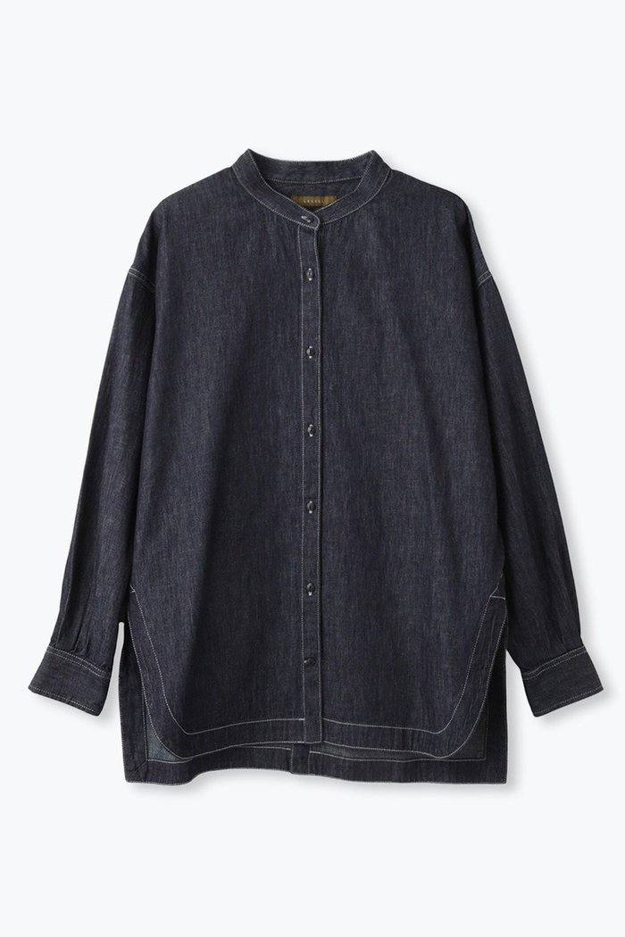 【レリル/lelill】のバックオープン ワークオーバーシャツ インテリア・キッズ・メンズ・レディースファッション・服の通販 founy(ファニー) https://founy.com/ ファッション Fashion レディースファッション Fashion for Women トップス・カットソー Cut & Sew Tops シャツ・ブラウス・オフィスカジュアル Elegant Blouses & Button-Ups バッグ Bags スリーブ Sleeve, Long Sleeve / Short Sleeve デニム Denim, Jeans Material ロング Long, Long-Length ワーク Workwear, Utility Style 夏 Summer 春 Spring S/S・春夏 SS, Spring/Summer, Warm Season |ID: prp329100004918831 ipo3291000000036897777