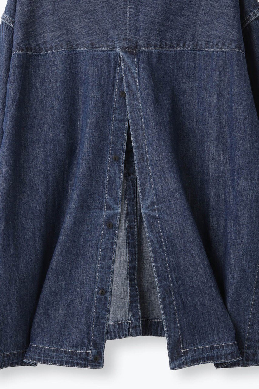 【レリル/lelill】のバックオープン ワークオーバーシャツ 人気、トレンドファッション・服の通販 founy(ファニー) ファッション Fashion レディースファッション Fashion for Women トップス・カットソー Cut & Sew Tops シャツ・ブラウス・オフィスカジュアル Elegant Blouses & Button-Ups バッグ Bags スリーブ Sleeve, Long Sleeve / Short Sleeve デニム Denim, Jeans Material ロング Long, Long-Length ワーク Workwear, Utility Style 夏 Summer 春 Spring S/S・春夏 SS, Spring/Summer, Warm Season other-8|ID: prp329100004918831 ipo3291000000036897786