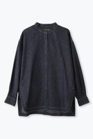 【レリル/lelill】のバックオープン ワークオーバーシャツ 大人の最旬トレンドファッション＆コーディネート founy(ファウニー) ファッション Fashion レディースファッション Fashion for Women トップス・カットソー Cut & Sew Tops シャツ・ブラウス・オフィスカジュアル Elegant Blouses & Button-Ups バッグ Bags スリーブ Sleeve, Long Sleeve / Short Sleeve デニム Denim, Jeans Material ロング Long, Long-Length ワーク Workwear, Utility Style 夏 Summer 春 Spring S/S・春夏 SS, Spring/Summer, Warm Season |ID:prp329100004918831