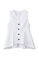 【アンクレイヴ/uncrave】のコットンクロスプレーン ペプラムジレブラウス 人気、トレンドファッション・服の通販 founy(ファニー) ファッション Fashion レディースファッション Fashion for Women アウター Coat / Outerwear Collection トップス・カットソー Cut & Sew Tops キャミソール&ノースリーブ Camisoles & Sleeveless Tops シャツ・ブラウス・オフィスカジュアル Elegant Blouses & Button-Ups ベスト&ジレ / 重ね着スタイル Vests & Gilets コルセット Corset, Bustier サテン Satin, Glossy Fabric シェイプ Shape, Slim Fit セットアップ Set-Up, Coordinated Outfit ノースリーブ Sleeveless, No-Sleeve ブロード Broadcloth, Fine Cotton ペプラム Peplum, Flared Hem |ID:prp329100004918832