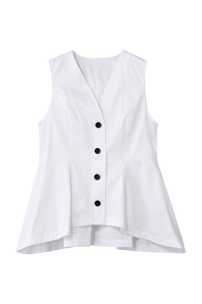 【アンクレイヴ/uncrave】のコットンクロスプレーン ペプラムジレブラウス 人気、トレンドファッション・服の通販 founy(ファニー) ファッション Fashion レディースファッション Fashion for Women アウター Coat / Outerwear Collection トップス・カットソー Cut & Sew Tops キャミソール&ノースリーブ Camisoles & Sleeveless Tops シャツ・ブラウス・オフィスカジュアル Elegant Blouses & Button-Ups ベスト&ジレ / 重ね着スタイル Vests & Gilets コルセット Corset, Bustier サテン Satin, Glossy Fabric シェイプ Shape, Slim Fit セットアップ Set-Up, Coordinated Outfit ノースリーブ Sleeveless, No-Sleeve ブロード Broadcloth, Fine Cotton ペプラム Peplum, Flared Hem other-1|ID: prp329100004918832 ipo3291000000036897787