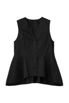 【アンクレイヴ/uncrave】のコットンクロスプレーン ペプラムジレブラウス ブラック|ID: prp329100004918832 ipo3291000000036897791