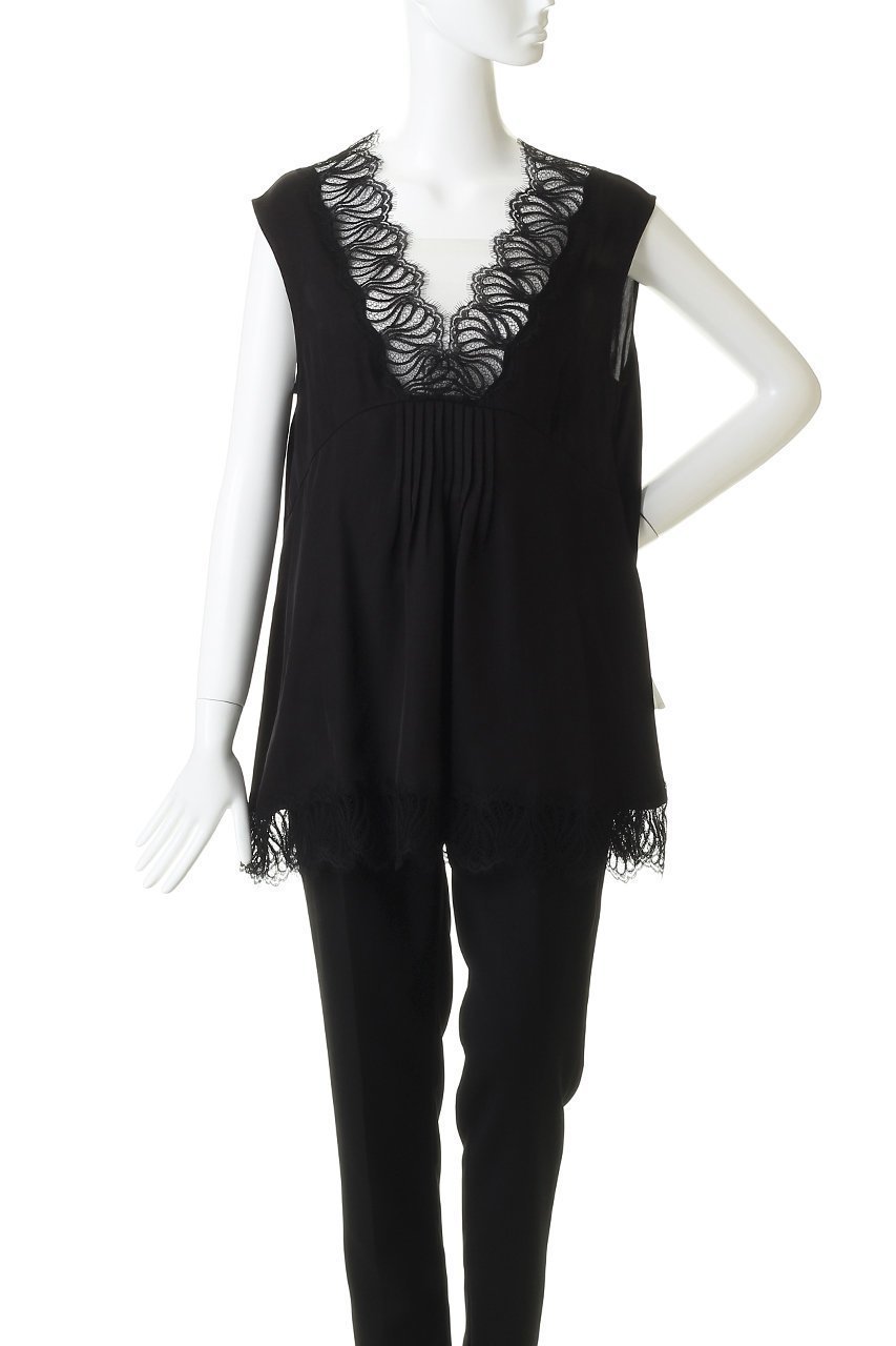 【デパリエ/DEPAREILLE】のレースドッキングブラウス 人気、トレンドファッション・服の通販 founy(ファニー) 　ファッション　Fashion　レディースファッション　Fashion for Women　トップス・カットソー　Cut & Sew Tops　キャミソール&ノースリーブ　Camisoles & Sleeveless Tops　シャツ・ブラウス・オフィスカジュアル　Elegant Blouses & Button-Ups　ジャケット　Jacket, Outerwear　タンク　Tank Top, Sleeveless Top　ノースリーブ　Sleeveless, No-Sleeve　レース　Lace, Lace Fabric　other-2|ID: prp329100004918834 ipo3291000000036897810