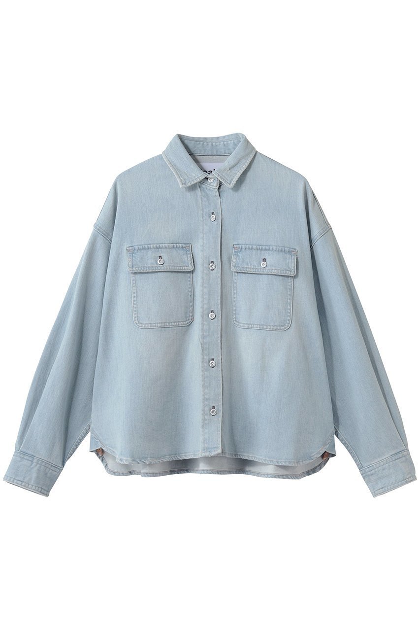 【ヘルシーデニム/Healthy Denim】のAlmond Milk デニムシャツ 人気、トレンドファッション・服の通販 founy(ファニー) ファッション Fashion レディースファッション Fashion for Women トップス・カットソー Cut & Sew Tops シャツ・ブラウス・オフィスカジュアル Elegant Blouses & Button-Ups おすすめ Recommended / Our Picks ショート Short, Short Length スリーブ Sleeve, Long Sleeve / Short Sleeve ダメージ Distressed, Destroyed デニム Denim, Jeans Material バランス Balance, Style Balance ポケット Pocket, Pocket Detail ロング Long, Long-Length 羽織 Haori, Light Jacket other-1|ID: prp329100004918839 ipo3291000000036897852