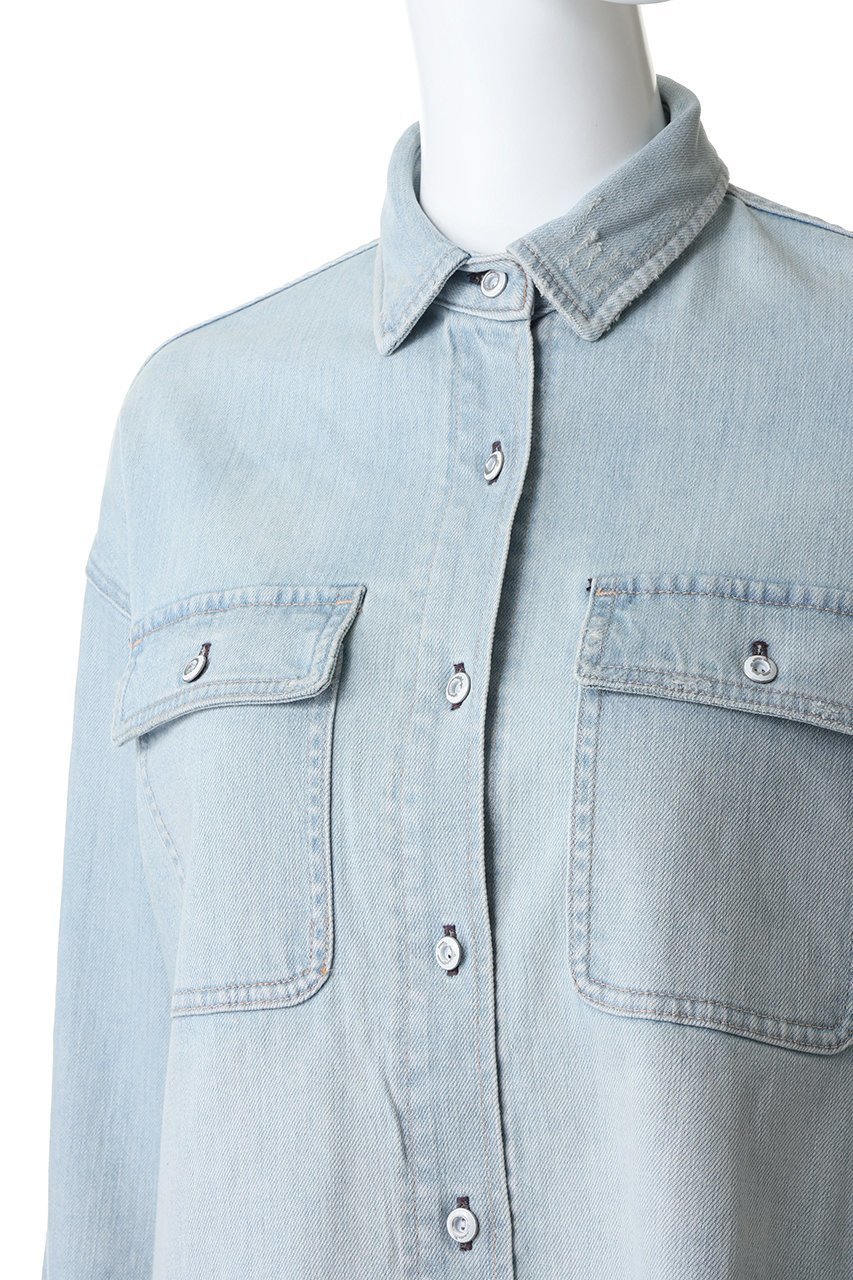 【ヘルシーデニム/Healthy Denim】のAlmond Milk デニムシャツ 人気、トレンドファッション・服の通販 founy(ファニー) ファッション Fashion レディースファッション Fashion for Women トップス・カットソー Cut & Sew Tops シャツ・ブラウス・オフィスカジュアル Elegant Blouses & Button-Ups おすすめ Recommended / Our Picks ショート Short, Short Length スリーブ Sleeve, Long Sleeve / Short Sleeve ダメージ Distressed, Destroyed デニム Denim, Jeans Material バランス Balance, Style Balance ポケット Pocket, Pocket Detail ロング Long, Long-Length 羽織 Haori, Light Jacket other-5|ID: prp329100004918839 ipo3291000000036897857