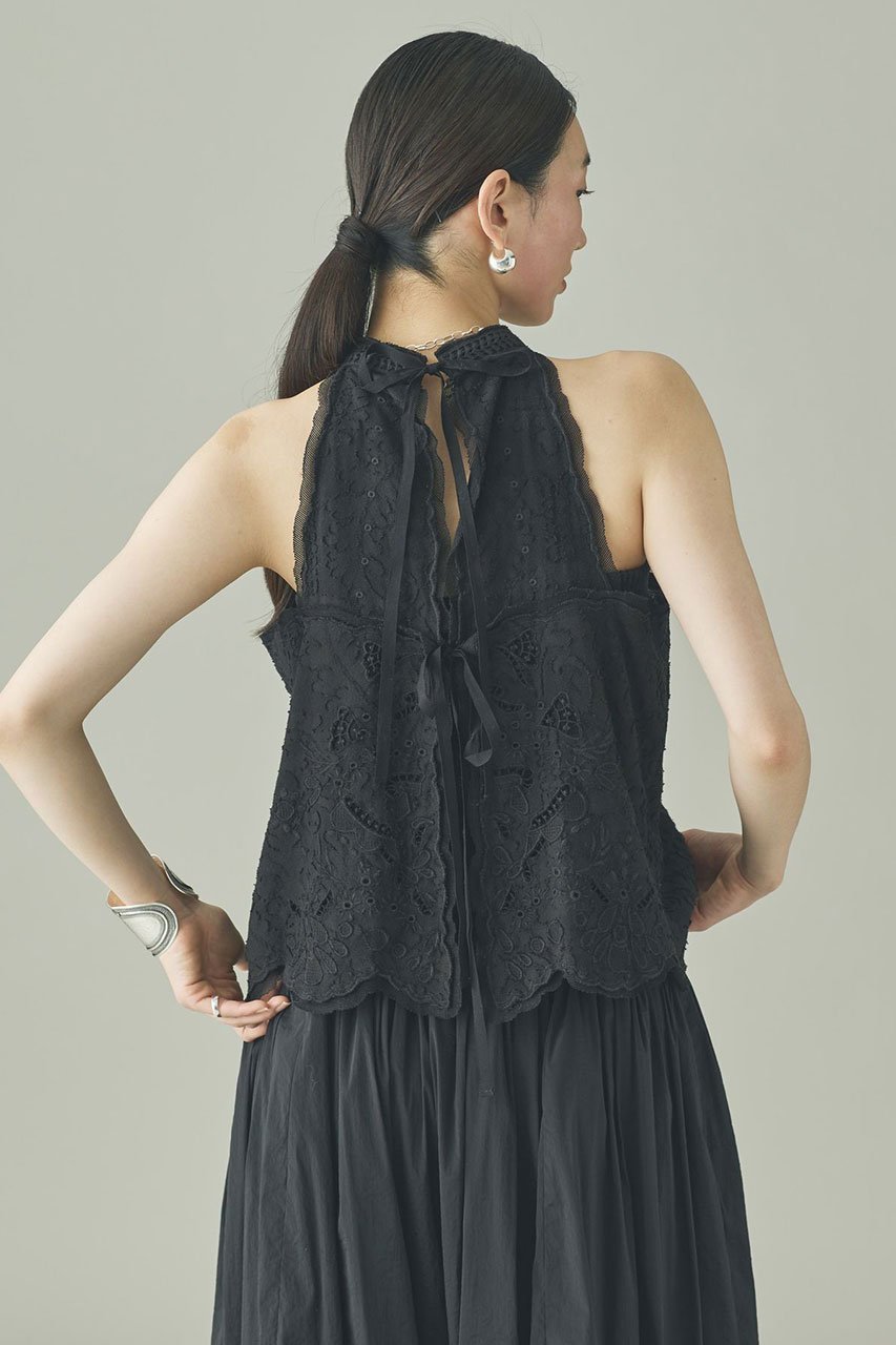 【カレンソロジー/Curensology】のジャカードエンブロイダリーブラウス 人気、トレンドファッション・服の通販 founy(ファニー) 　ファッション　Fashion　レディースファッション　Fashion for Women　トップス・カットソー　Cut & Sew Tops　キャミソール&ノースリーブ　Camisoles & Sleeveless Tops　シャツ・ブラウス・オフィスカジュアル　Elegant Blouses & Button-Ups　インド　Indian Textile　インナー　Innerwear　オーガンジー　Organza Fabric　ジャカード／ジャガード　Jacquard, Woven Pattern　チューブ　Tube, Tube Top　ノースリーブ　Sleeveless, No-Sleeve　フォルム　Silhouette, Form　フロント　Front, Front Design　メッシュ　Mesh, Net Fabric　リボン　Ribbon, Bow　ワーク　Workwear, Utility Style　再入荷　Restock / Back in Stock　other-3|ID: prp329100004918841 ipo3291000000036897878