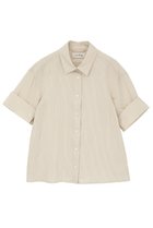 【マルティニーク/martinique】の【l heritage martinique】コージーストライプショートスリーブシャツ(セットアップ可) ベージュ|ID: prp329100004918843 ipo3291000000036897894