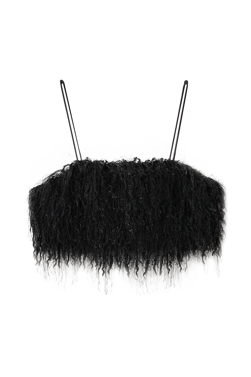 【アルアバイル/allureville】のフェザービスチェ インテリア・キッズ・メンズ・レディースファッション・服の通販 founy(ファニー) 　ファッション　Fashion　レディースファッション　Fashion for Women　トップス・カットソー　Cut & Sew Tops　キャミソール&ノースリーブ　Camisoles & Sleeveless Tops　シャツ・ブラウス・オフィスカジュアル　Elegant Blouses & Button-Ups　ビスチェ　Bustiers & Corset Tops / Layered Bustier Style　インナー　Innerwear　シンプル　Simple, Minimal　タートルネック　Turtleneck, High Neck　デニム　Denim, Jeans Material　ノースリーブ　Sleeveless, No-Sleeve　パーティ　Party, Party Style　エレガント 上品　Elegant　冬　Winter / This Winter　ブラック|ID: prp329100004918846 ipo3291000000036897909