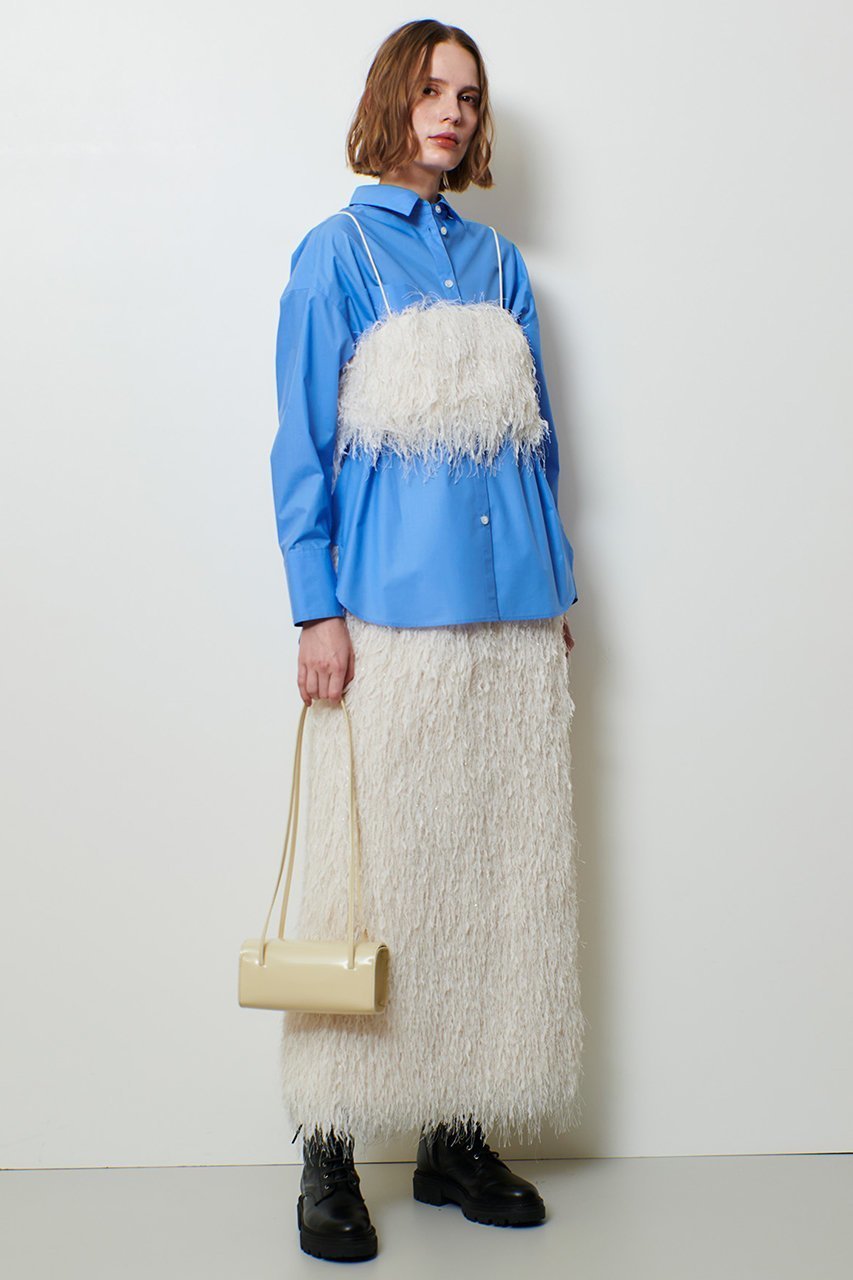 【アルアバイル/allureville】のフェザービスチェ 人気、トレンドファッション・服の通販 founy(ファニー) 　ファッション　Fashion　レディースファッション　Fashion for Women　トップス・カットソー　Cut & Sew Tops　キャミソール&ノースリーブ　Camisoles & Sleeveless Tops　シャツ・ブラウス・オフィスカジュアル　Elegant Blouses & Button-Ups　ビスチェ　Bustiers & Corset Tops / Layered Bustier Style　インナー　Innerwear　シンプル　Simple, Minimal　タートルネック　Turtleneck, High Neck　デニム　Denim, Jeans Material　ノースリーブ　Sleeveless, No-Sleeve　パーティ　Party, Party Style　エレガント 上品　Elegant　冬　Winter / This Winter　other-4|ID: prp329100004918846 ipo3291000000036897912