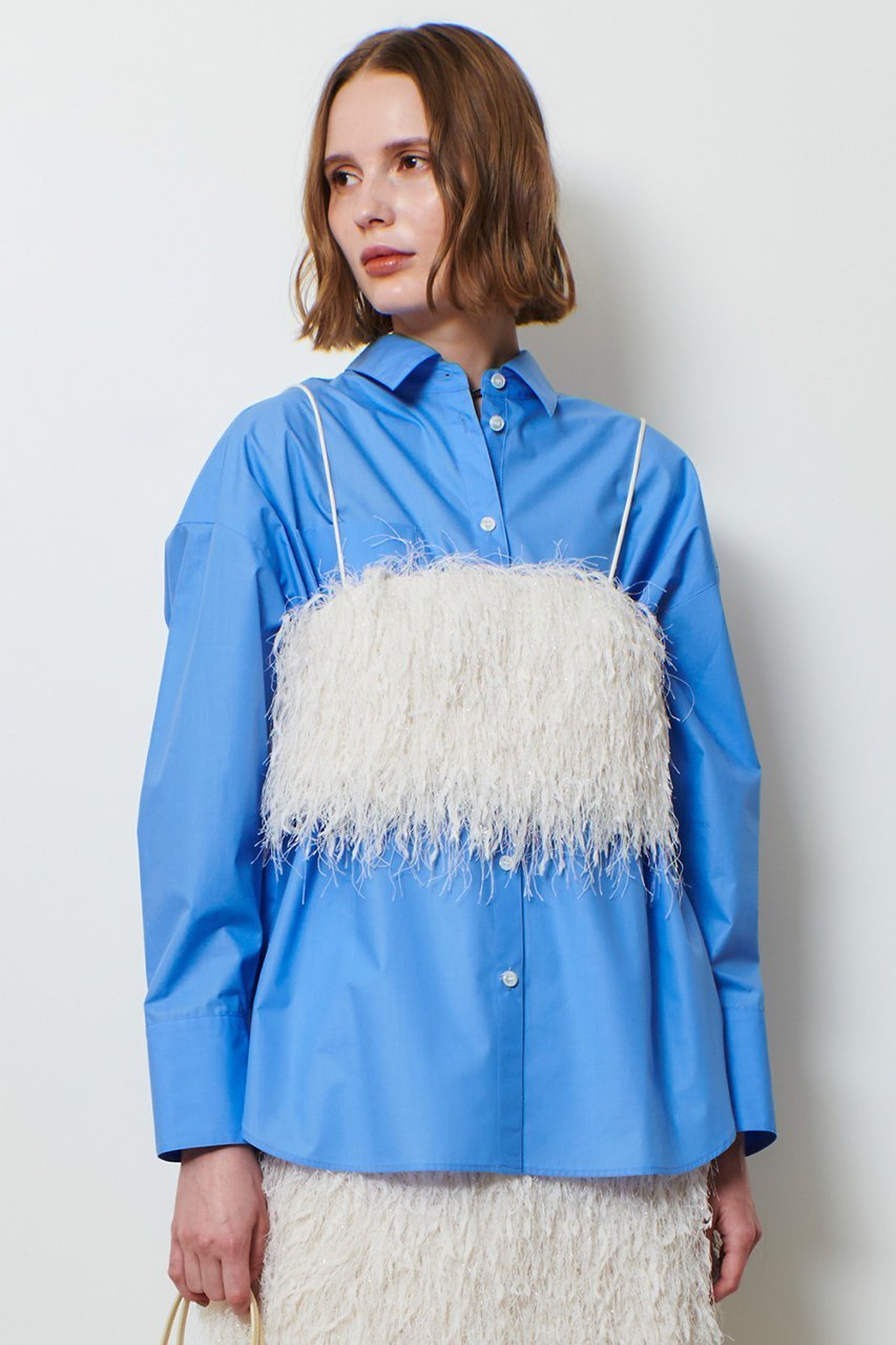 【アルアバイル/allureville】のフェザービスチェ 人気、トレンドファッション・服の通販 founy(ファニー) 　ファッション　Fashion　レディースファッション　Fashion for Women　トップス・カットソー　Cut & Sew Tops　キャミソール&ノースリーブ　Camisoles & Sleeveless Tops　シャツ・ブラウス・オフィスカジュアル　Elegant Blouses & Button-Ups　ビスチェ　Bustiers & Corset Tops / Layered Bustier Style　インナー　Innerwear　シンプル　Simple, Minimal　タートルネック　Turtleneck, High Neck　デニム　Denim, Jeans Material　ノースリーブ　Sleeveless, No-Sleeve　パーティ　Party, Party Style　エレガント 上品　Elegant　冬　Winter / This Winter　other-5|ID: prp329100004918846 ipo3291000000036897913