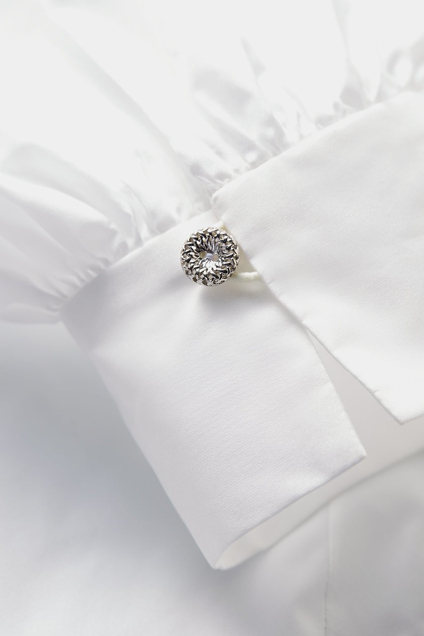 【デイジーリン/DAISY LIN】のWashable Taffeta Blouse”Daisy Puff” 人気、トレンドファッション・服の通販 founy(ファニー) 　ファッション　Fashion　レディースファッション　Fashion for Women　トップス・カットソー　Cut & Sew Tops　シャツ・ブラウス・オフィスカジュアル　Elegant Blouses & Button-Ups　ギャザー　Gathered, Ruffled　スリット　Slit, Slit Detail　スリーブ　Sleeve, Long Sleeve / Short Sleeve　バランス　Balance, Style Balance　フォルム　Silhouette, Form　ロング　Long, Long-Length　エレガント 上品　Elegant　洗える　Machine Washable　other-5|ID: prp329100004918849 ipo3291000000036897940