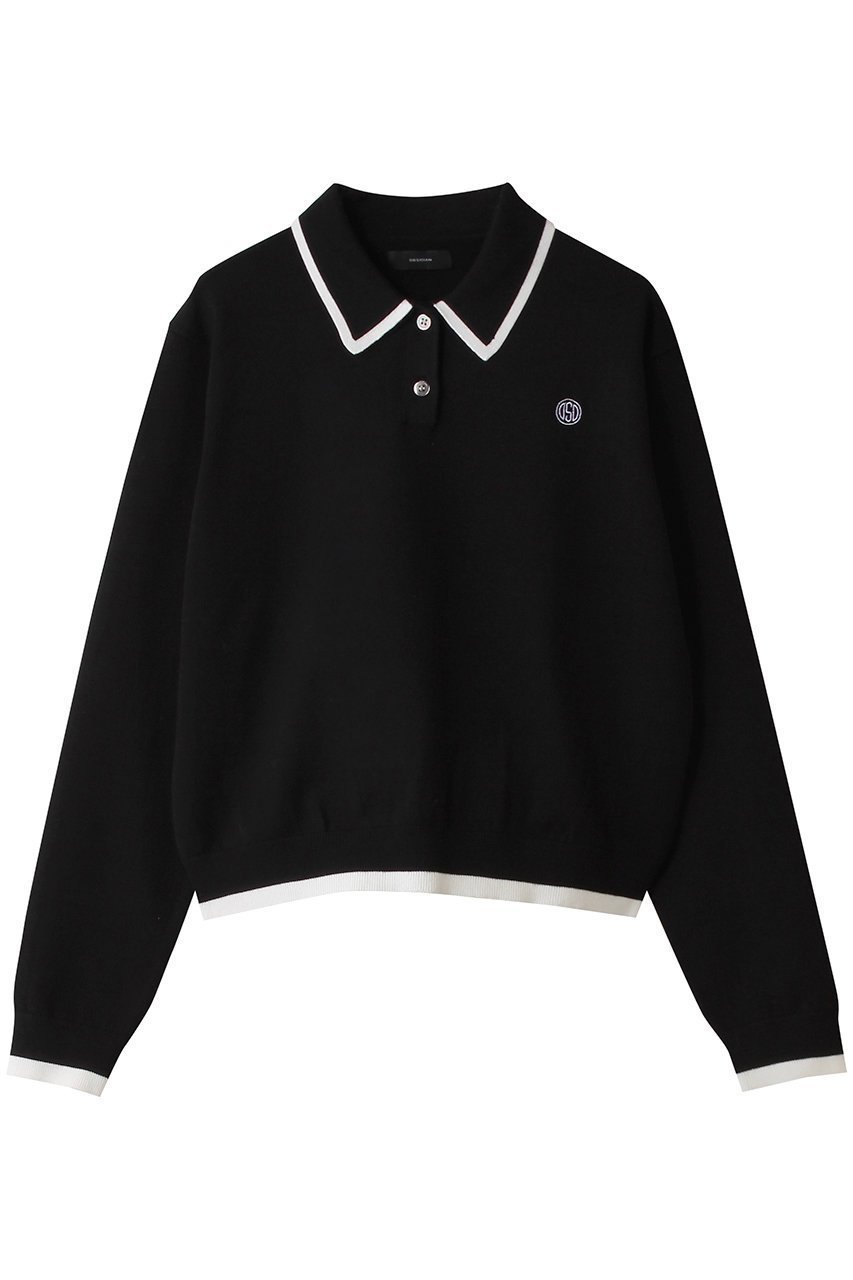 【オブシディアン/OBSIDIAN】の14G KNIT POLO SHIRTS インテリア・キッズ・メンズ・レディースファッション・服の通販 founy(ファニー) 　ファッション　Fashion　レディースファッション　Fashion for Women　トップス・カットソー　Cut & Sew Tops　ニット　Knit Tops & Sweaters　シャツ・ブラウス・オフィスカジュアル　Elegant Blouses & Button-Ups　ポロシャツ・きれいめカジュアル　Smart-Casual Polo Tops　ゴルフ　Golf　スポーティ　Sporty, Casual Athletic　ポロシャツ　Polo Shirt, Collared Tee　エレガント 上品　Elegant　ブラック|ID: prp329100004918856 ipo3291000000036897994