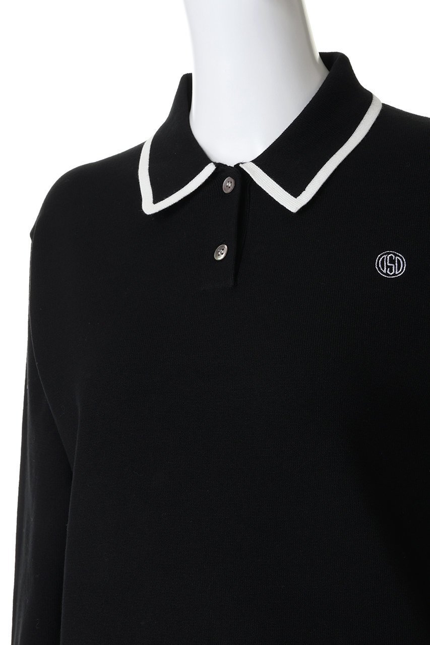 【オブシディアン/OBSIDIAN】の14G KNIT POLO SHIRTS 人気、トレンドファッション・服の通販 founy(ファニー) 　ファッション　Fashion　レディースファッション　Fashion for Women　トップス・カットソー　Cut & Sew Tops　ニット　Knit Tops & Sweaters　シャツ・ブラウス・オフィスカジュアル　Elegant Blouses & Button-Ups　ポロシャツ・きれいめカジュアル　Smart-Casual Polo Tops　ゴルフ　Golf　スポーティ　Sporty, Casual Athletic　ポロシャツ　Polo Shirt, Collared Tee　エレガント 上品　Elegant　other-5|ID: prp329100004918856 ipo3291000000036897998