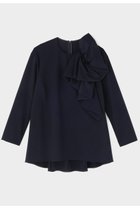 【ル フィル/LE PHIL】のハイストポンチリボンモチーブラウス 人気、トレンドファッション・服の通販 founy(ファニー) ファッション Fashion レディースファッション Fashion for Women トップス・カットソー Cut & Sew Tops シャツ・ブラウス・オフィスカジュアル Elegant Blouses & Button-Ups シンプル Simple, Minimal ストレート Straight, Straight Cut スリーブ Sleeve, Long Sleeve / Short Sleeve セットアップ Set-Up, Coordinated Outfit ドレープ Drape, Draping Fabric フォルム Silhouette, Form フレア Flare, Flared フロント Front, Front Design リボン Ribbon, Bow ロング Long, Long-Length ワイド Wide, Wide Fit エレガント 上品 Elegant thumbnail ネイビー|ID: prp329100004918861 ipo3291000000036898038