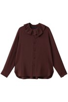【マルティニーク/martinique】のアシンメトリーカラーブラウス 人気、トレンドファッション・服の通販 founy(ファニー) ファッション Fashion レディースファッション Fashion for Women トップス・カットソー Cut & Sew Tops シャツ・ブラウス・オフィスカジュアル Elegant Blouses & Button-Ups スリーブ Sleeve, Long Sleeve / Short Sleeve フリル Frill, Ruffle ロング Long, Long-Length thumbnail ボルドー|ID: prp329100004918866 ipo3291000000036898078
