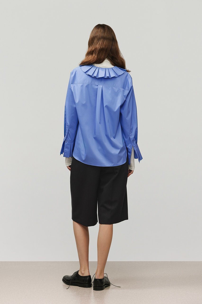 【デパリエ/DEPAREILLE】のコットンポリプリーツブラウス 人気、トレンドファッション・服の通販 founy(ファニー) 　ファッション　Fashion　レディースファッション　Fashion for Women　トップス・カットソー　Cut & Sew Tops　シャツ・ブラウス・オフィスカジュアル　Elegant Blouses & Button-Ups　おすすめ　Recommended / Our Picks　カフス　Cuff Design　カーディガン　Cardigan, Knitwear　ジャケット　Jacket, Outerwear　スリーブ　Sleeve, Long Sleeve / Short Sleeve　プリーツ　Pleats, Pleated　ロング　Long, Long-Length　other-7|ID: prp329100004918870 ipo3291000000036898139