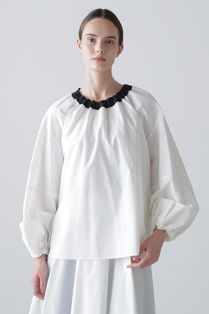 【アドーア/ADORE】のナイロンダンプブラウス 人気、トレンドファッション・服の通販 founy(ファニー) 　ファッション　Fashion　レディースファッション　Fashion for Women　トップス・カットソー　Cut & Sew Tops　シャツ・ブラウス・オフィスカジュアル　Elegant Blouses & Button-Ups　おすすめ　Recommended / Our Picks　ギャザー　Gathered, Ruffled　シンプル　Simple, Minimal　スリーブ　Sleeve, Long Sleeve / Short Sleeve　セットアップ　Set-Up, Coordinated Outfit　ロング　Long, Long-Length　エレガント 上品　Elegant　other-2|ID: prp329100004918872 ipo3291000000036898157