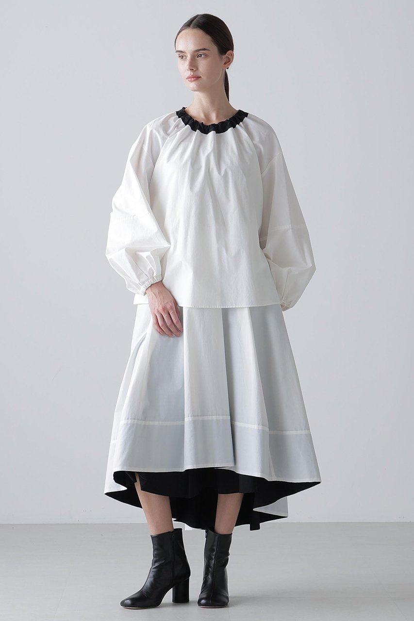 【アドーア/ADORE】のナイロンダンプブラウス 人気、トレンドファッション・服の通販 founy(ファニー) 　ファッション　Fashion　レディースファッション　Fashion for Women　トップス・カットソー　Cut & Sew Tops　シャツ・ブラウス・オフィスカジュアル　Elegant Blouses & Button-Ups　おすすめ　Recommended / Our Picks　ギャザー　Gathered, Ruffled　シンプル　Simple, Minimal　スリーブ　Sleeve, Long Sleeve / Short Sleeve　セットアップ　Set-Up, Coordinated Outfit　ロング　Long, Long-Length　エレガント 上品　Elegant　other-3|ID: prp329100004918872 ipo3291000000036898158