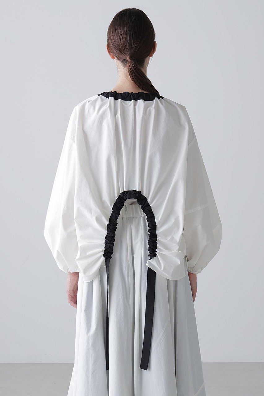 【アドーア/ADORE】のナイロンダンプブラウス 人気、トレンドファッション・服の通販 founy(ファニー) 　ファッション　Fashion　レディースファッション　Fashion for Women　トップス・カットソー　Cut & Sew Tops　シャツ・ブラウス・オフィスカジュアル　Elegant Blouses & Button-Ups　おすすめ　Recommended / Our Picks　ギャザー　Gathered, Ruffled　シンプル　Simple, Minimal　スリーブ　Sleeve, Long Sleeve / Short Sleeve　セットアップ　Set-Up, Coordinated Outfit　ロング　Long, Long-Length　エレガント 上品　Elegant　other-5|ID: prp329100004918872 ipo3291000000036898160