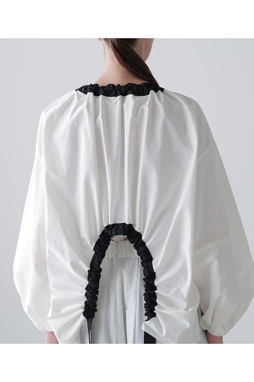 【アドーア/ADORE】のナイロンダンプブラウス 人気、トレンドファッション・服の通販 founy(ファニー) 　ファッション　Fashion　レディースファッション　Fashion for Women　トップス・カットソー　Cut & Sew Tops　シャツ・ブラウス・オフィスカジュアル　Elegant Blouses & Button-Ups　おすすめ　Recommended / Our Picks　ギャザー　Gathered, Ruffled　シンプル　Simple, Minimal　スリーブ　Sleeve, Long Sleeve / Short Sleeve　セットアップ　Set-Up, Coordinated Outfit　ロング　Long, Long-Length　エレガント 上品　Elegant　other-8|ID: prp329100004918872 ipo3291000000036898163