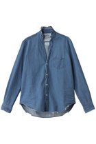 【フランク&アイリーン/Frank&Eileen】のRUFFLE EILEEN フェイマスデニム フリルカラーシャツ 人気、トレンドファッション・服の通販 founy(ファニー) ファッション Fashion レディースファッション Fashion for Women トップス・カットソー Cut & Sew Tops シャツ・ブラウス・オフィスカジュアル Elegant Blouses & Button-Ups スリム Slim, Slim Fit スリーブ Sleeve, Long Sleeve / Short Sleeve ダメージ Distressed, Destroyed デニム Denim, Jeans Material フリル Frill, Ruffle ロング Long, Long-Length thumbnail インディゴ|ID: prp329100004918874 ipo3291000000036898174