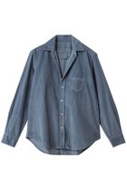 【フランク&アイリーン/Frank&Eileen】のEILEEN イタリアンコーデュロイ シャツ 人気、トレンドファッション・服の通販 founy(ファニー) ファッション Fashion レディースファッション Fashion for Women トップス・カットソー Cut & Sew Tops シャツ・ブラウス・オフィスカジュアル Elegant Blouses & Button-Ups エレガント 上品 Elegant コーデュロイ Corduroy, Cord Fabric スリーブ Sleeve, Long Sleeve / Short Sleeve ポケット Pocket, Pocket Detail ロング Long, Long-Length thumbnail ブルー|ID: prp329100004918877 ipo3291000000036898197