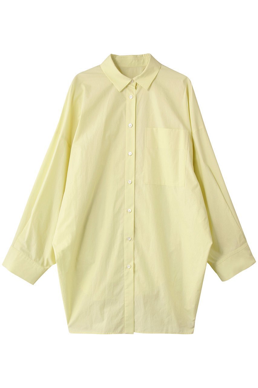 【エンフォルド/ENFOLD】のNAPE SHIRT シャツ インテリア・キッズ・メンズ・レディースファッション・服の通販 founy(ファニー) ファッション Fashion レディースファッション Fashion for Women トップス・カットソー Cut & Sew Tops シャツ・ブラウス・オフィスカジュアル Elegant Blouses & Button-Ups おすすめ Recommended / Our Picks スリーブ Sleeve, Long Sleeve / Short Sleeve タイプライター Typewriter Fabric, Crisp Cotton ドレープ Drape, Draping Fabric ハイネック High Neck, Mock Neck パターン Pattern, Design Print ロング Long, Long-Length 冬 Winter / This Winter ライトイエロー|ID: prp329100004918882 ipo3291000000036898238