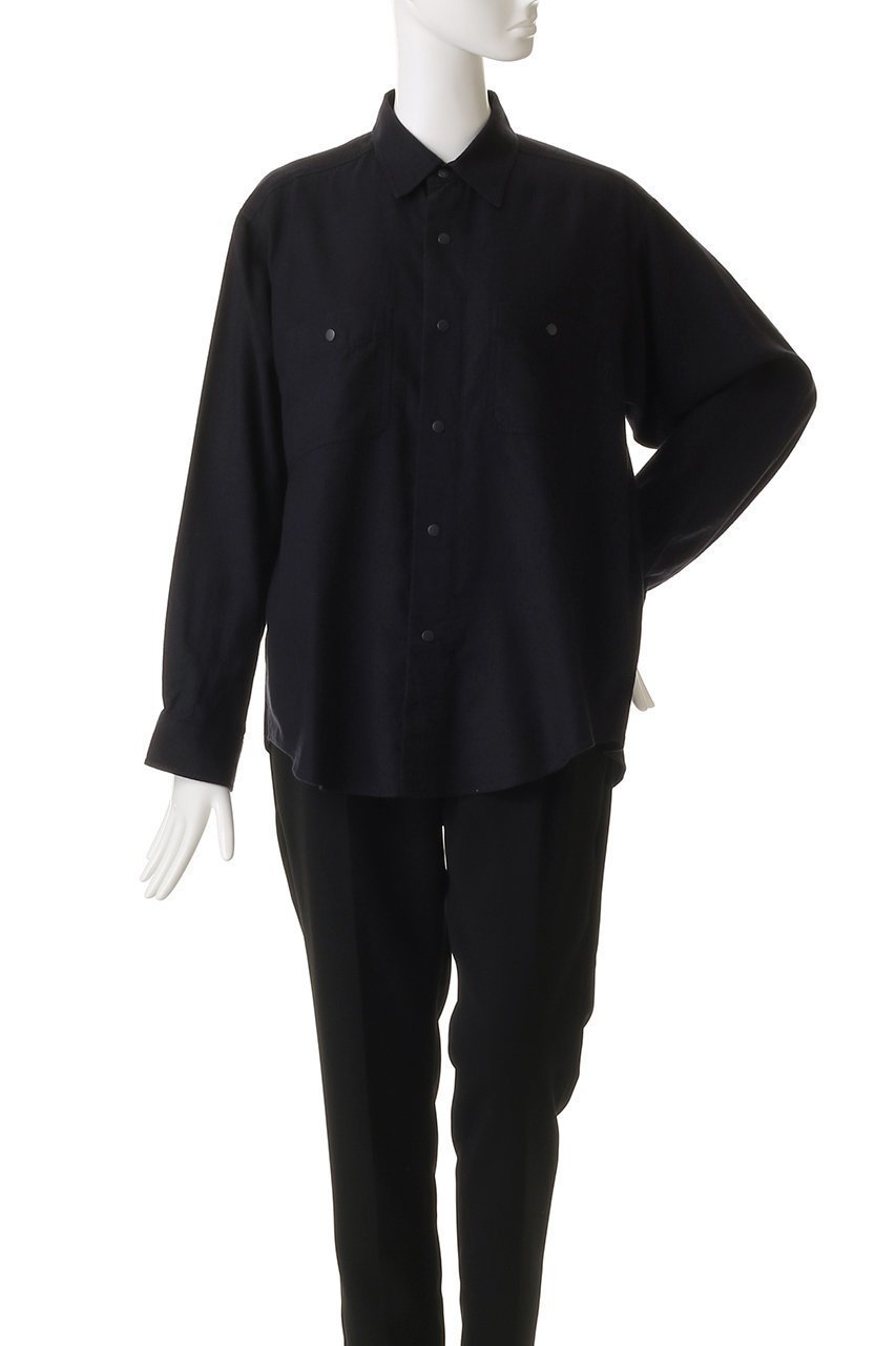 【イレーヴ/YLEVE】の【UNISEX】【Y】BRUSHED オーガニック コットン テンセル スナップ シャツ 人気、トレンドファッション・服の通販 founy(ファニー) 　ファッション　Fashion　レディースファッション　Fashion for Women　トップス・カットソー　Cut & Sew Tops　シャツ・ブラウス・オフィスカジュアル　Elegant Blouses & Button-Ups　ユニセックス　Unisex, Genderless　オーガニック　Organic Cotton　スリーブ　Sleeve, Long Sleeve / Short Sleeve　ロング　Long, Long-Length　other-2|ID: prp329100004918884 ipo3291000000036898257