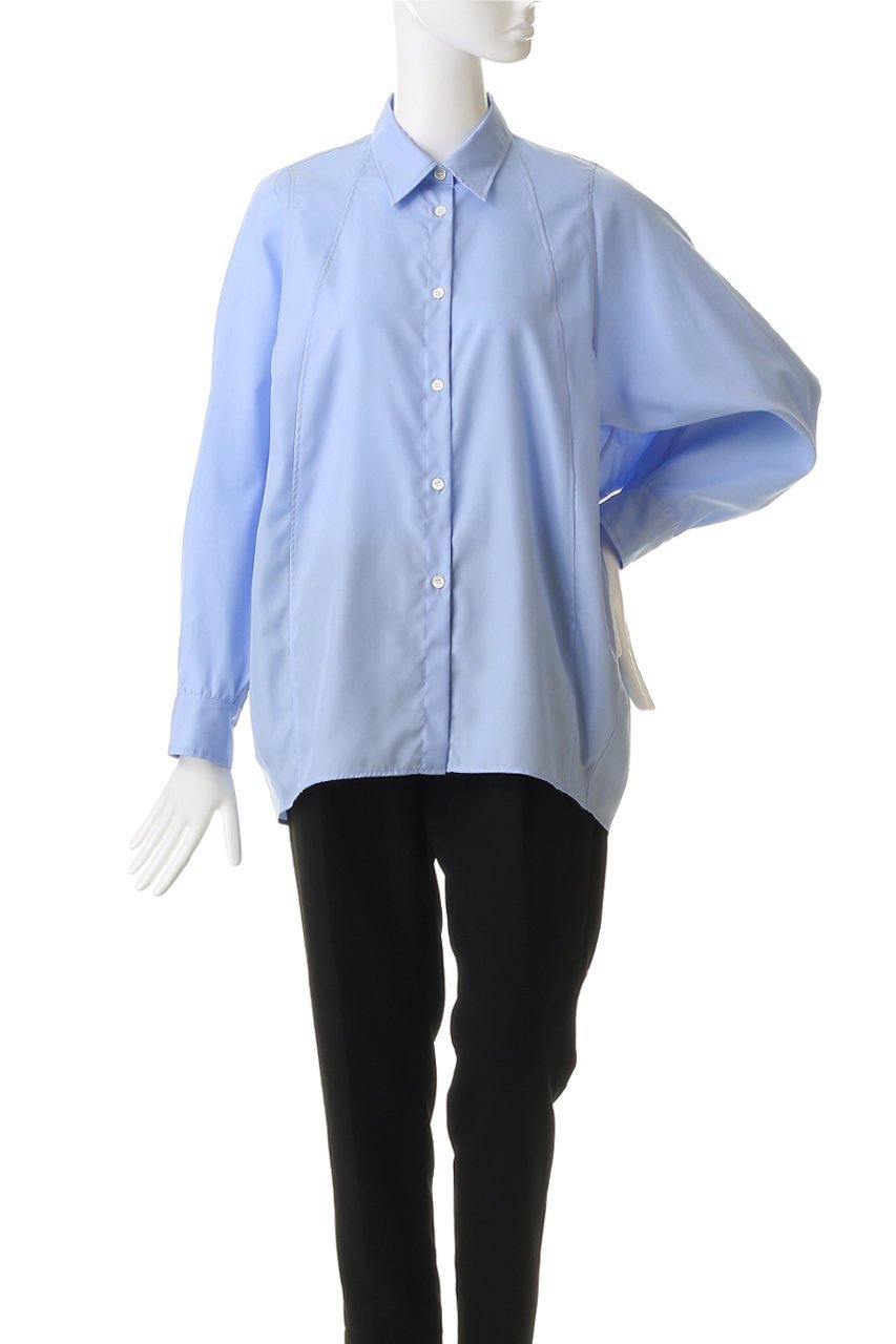 【マイ ウィークネス/MY WEAKNESS】のHilja Dolman Sleeve Shirt 人気、トレンドファッション・服の通販 founy(ファニー) 　ファッション　Fashion　レディースファッション　Fashion for Women　トップス・カットソー　Cut & Sew Tops　シャツ・ブラウス・オフィスカジュアル　Elegant Blouses & Button-Ups　コンパクト　Compact, Small Size　シンプル　Simple, Minimal　スリーブ　Sleeve, Long Sleeve / Short Sleeve　フロント　Front, Front Design　ヨーク　Yoke, Yoke Design　ロング　Long, Long-Length　エレガント 上品　Elegant　other-2|ID: prp329100004918885 ipo3291000000036898268