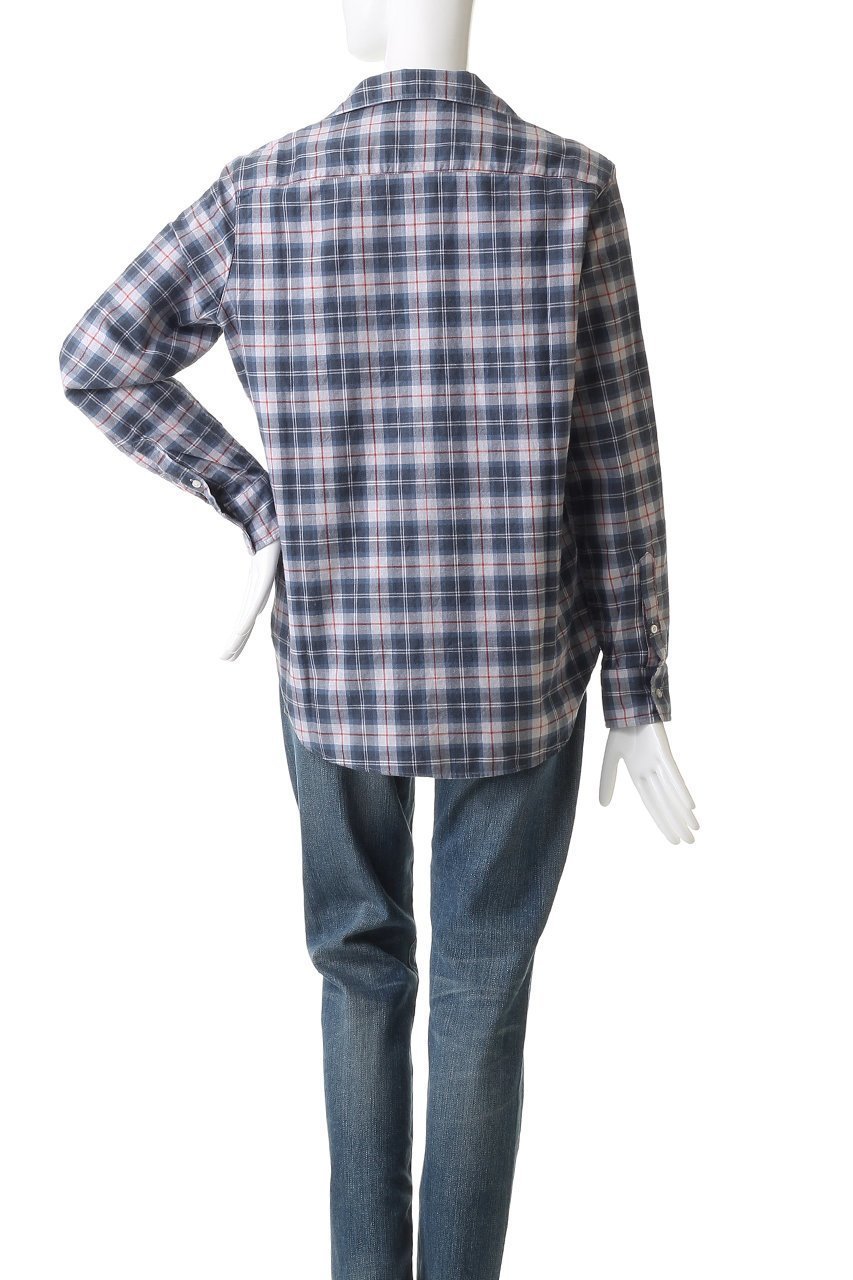 【フランク&アイリーン/Frank&Eileen】のEILEEN イタリアンコットン ブルーチェック シャツ 人気、トレンドファッション・服の通販 founy(ファニー) 　ファッション　Fashion　レディースファッション　Fashion for Women　トップス・カットソー　Cut & Sew Tops　シャツ・ブラウス・オフィスカジュアル　Elegant Blouses & Button-Ups　スラックス　Slacks, Dress Pants　スリーブ　Sleeve, Long Sleeve / Short Sleeve　チェック　Check, Plaid, Tartan　デニム　Denim, Jeans Material　トレンド　Trend, Trending Now　モダン　Modern, Contemporary　ロング　Long, Long-Length　other-4|ID: prp329100004918887 ipo3291000000036898287