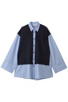 【ナゴンスタンス/nagonstans】のknit combination shirt/シャツ Space|ID: prp329100004918891 ipo3291000000036898315